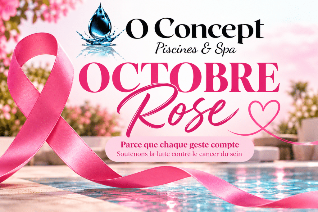 Octobre Rose – O Concept Piscines & Spa : soutenons la lutte contre le cancer du sein
